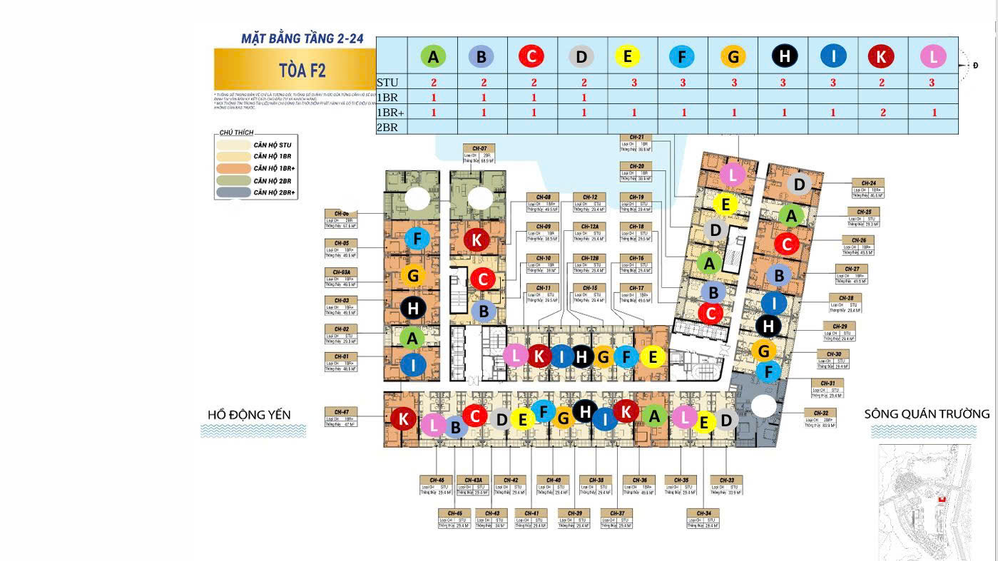 Căn hộ Tòa F2 The Fest
